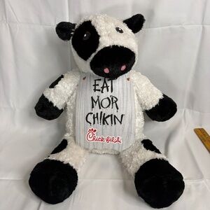 Chick-Fil-A Cow "Eat Mor Chikin” Medium 20" Soft Plush Stuffed Animal Toy 2017